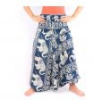 Elephant pants jumpsuit elephant pattern blue
