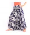 Elephant pants jumpsuit elephant pattern blue