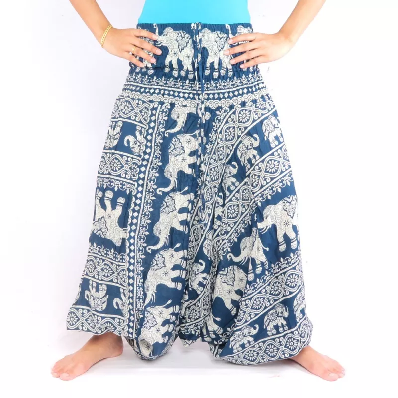Elefantenhose Jumpsuit orientalisches Elefantenmuster