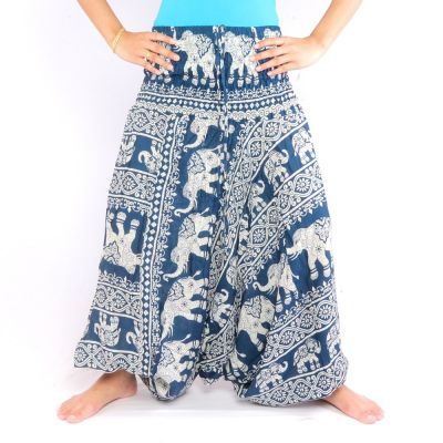 Elephant pants jumpsuit oriental elephant pattern