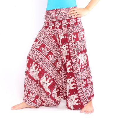 Elephant pants jumpsuit oriental elephant pattern