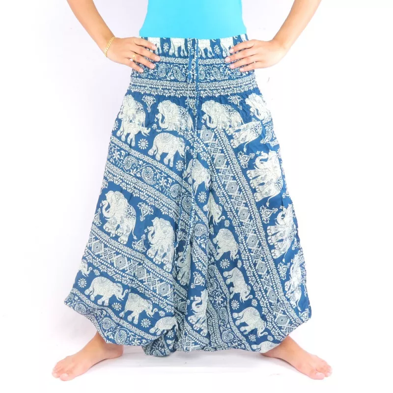 Elefantenhose Jumpsuit orientalisches Elefantenmuster
