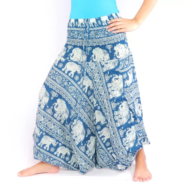 Pantalon éléphant combinaison motif éléphant oriental