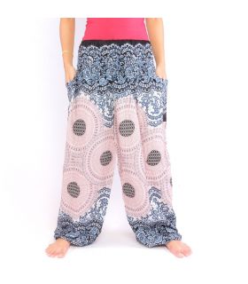 Pantalones Anchos rosa azul mandala