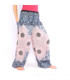 Pantalones Anchos rosa azul mandala