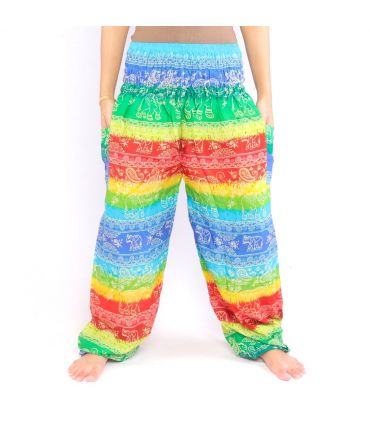 Pantalon d'éléphant coloré