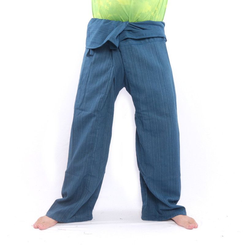 Thai Fisherman Pants Cottonmix extra long - blue