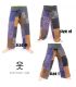 Pantalones de pescador tailandeses patchwork multicolor - OTOP comercio justo