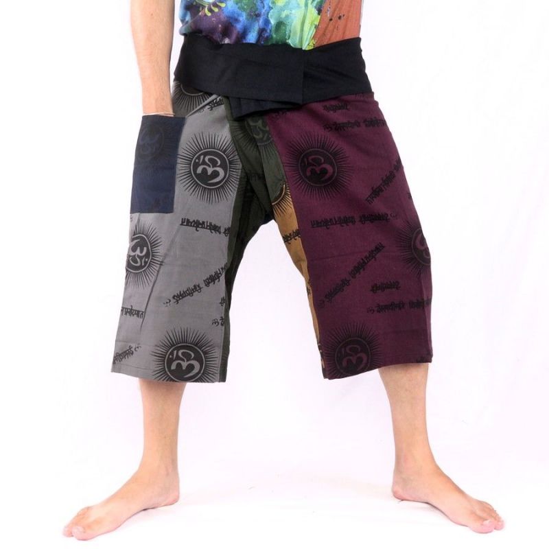 3/5 Pantalon de pêcheur thaïlandais court Om Goa - coton