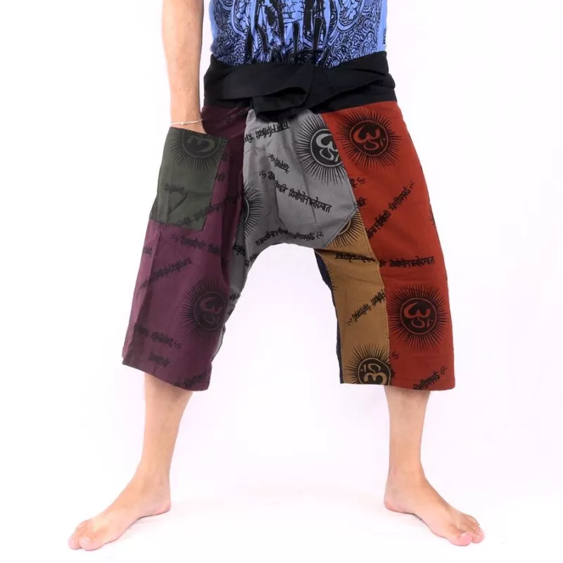 3/5 Thai fisherman pants short Om Goa - cotton
