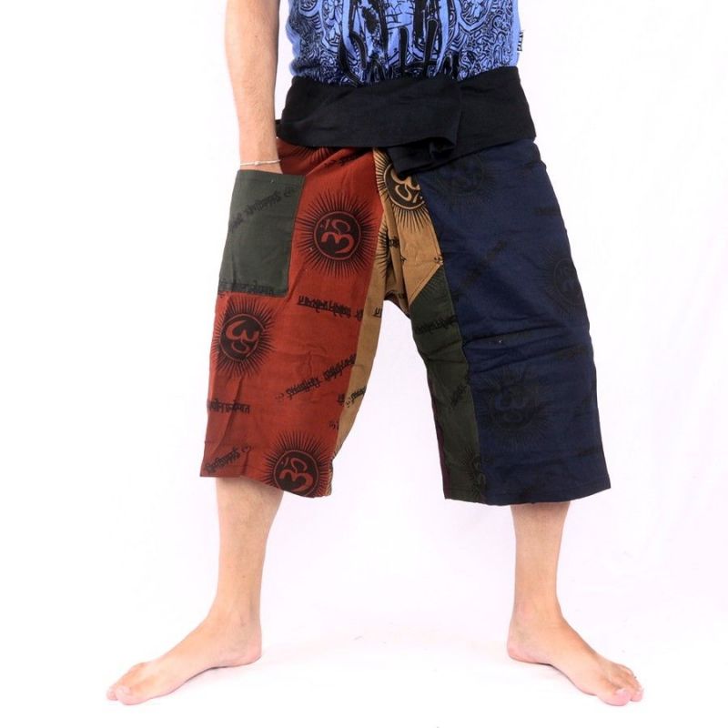 3/5 Pantalon de pêcheur thaïlandais court Om Goa - coton