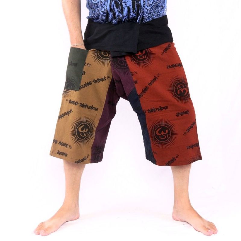 3/5 Pantalon de pêcheur thaïlandais court Om Goa - coton