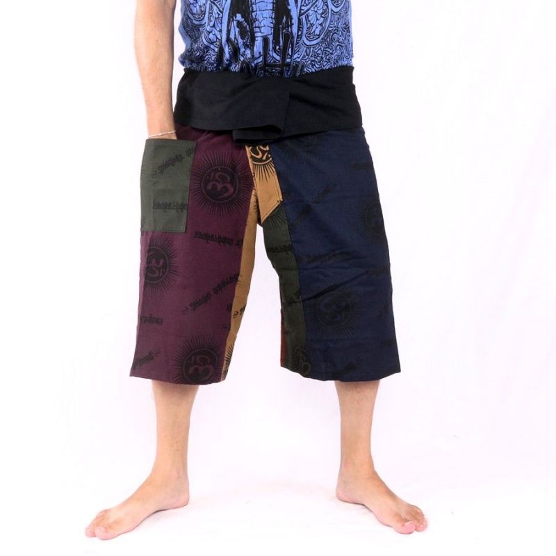 3/5 Pantalon de pêcheur thaïlandais court Om Goa - coton