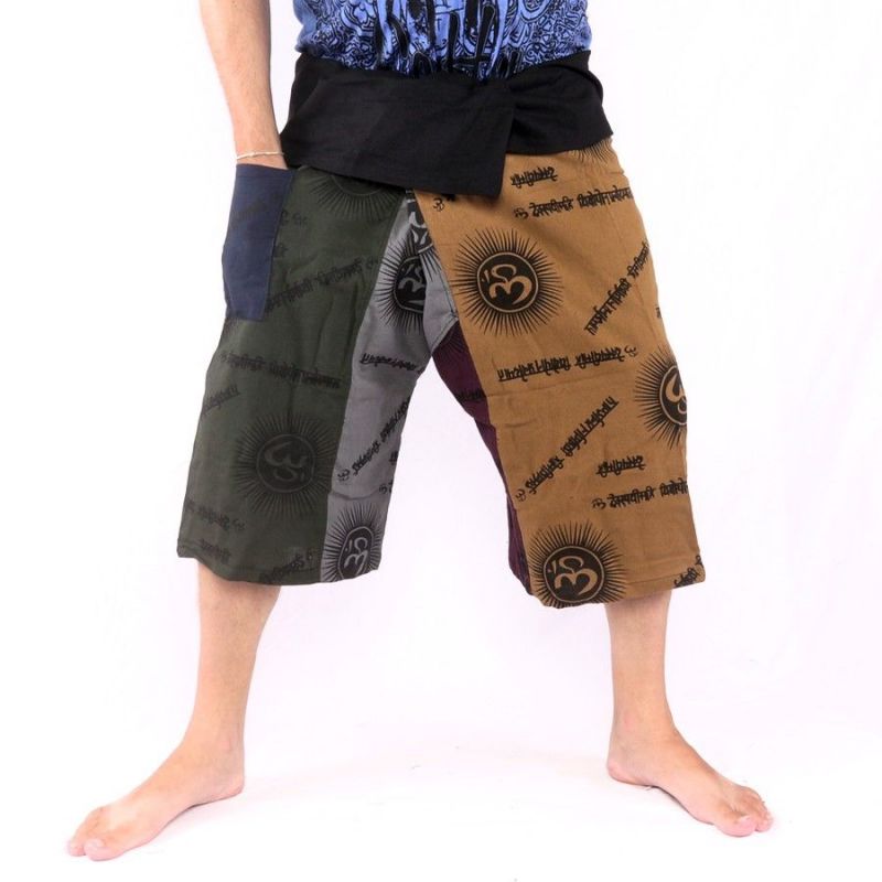 3/5 Pantalon de pêcheur thaïlandais court Om Goa - coton