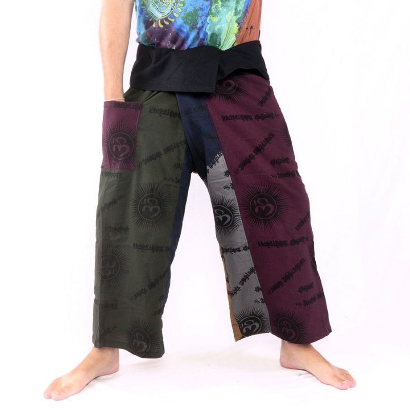 Pantalon de pêcheur thaïlandais Om Goa - coton taille L