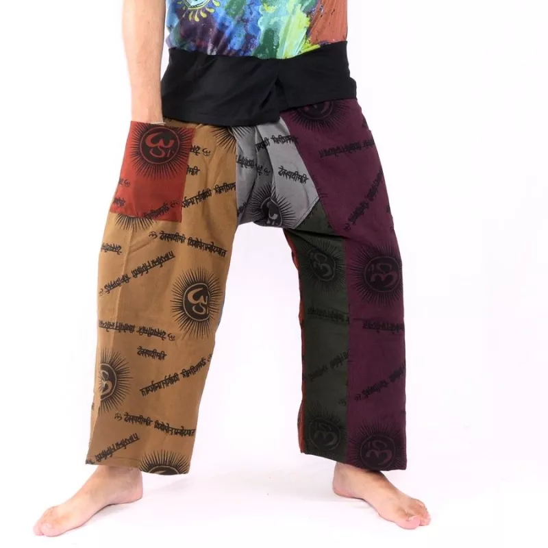 Pantalon de pêcheur thaïlandais Om Goa - coton taille L