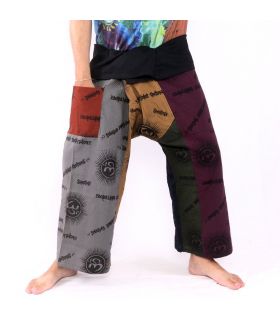 Pantalon de pêcheur thaïlandais Om Goa - coton taille L