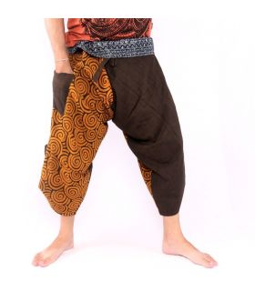 3/5 Pantalon de pêche thaïlandais Samurai - coton