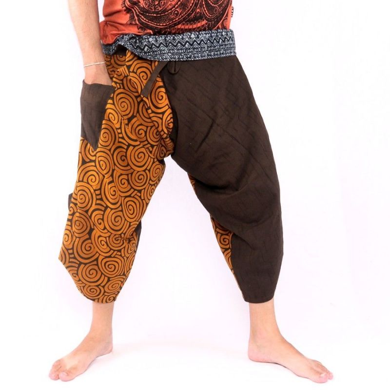 3/5 Pantalon de pêche thaïlandais Samurai - coton