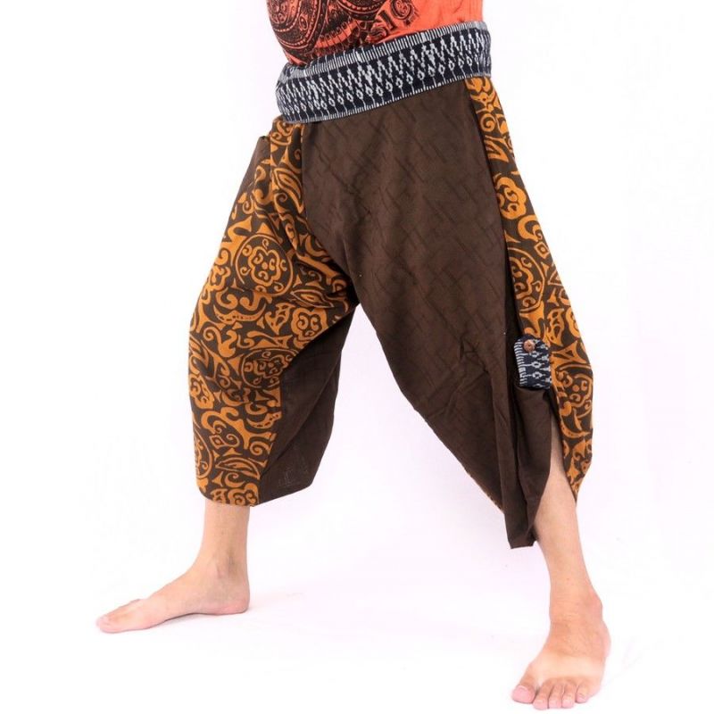 3/5 Pantalon de pêche thaïlandais Samurai - coton