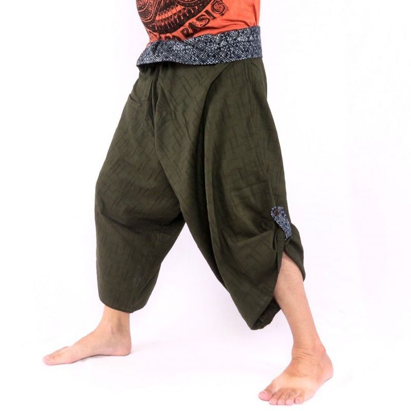 3/5 Pantalon de pêche thaïlandais Samurai - coton