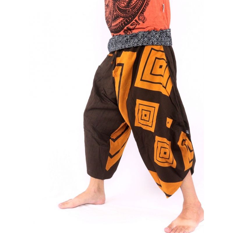 3/5 Pantalon de pêche thaïlandais Samurai - coton