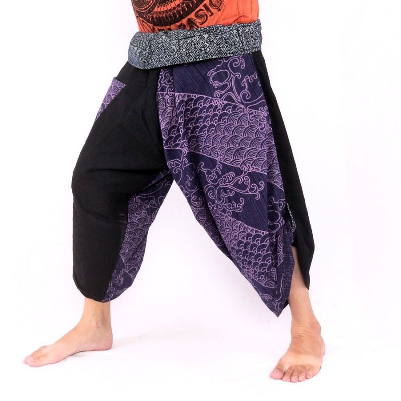 3/5 Pantalon de pêche thaïlandais Samurai - coton