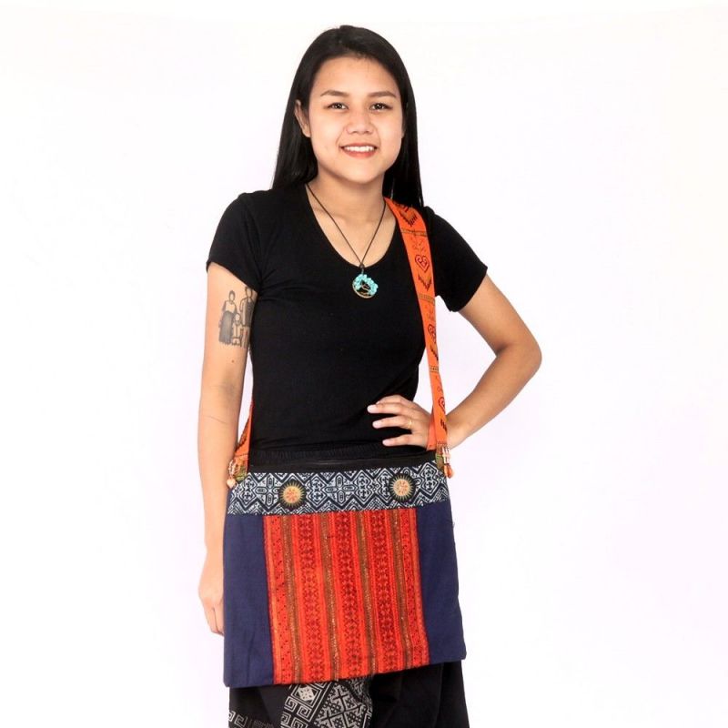 Shoulder bag embroidered from Chiang Mai