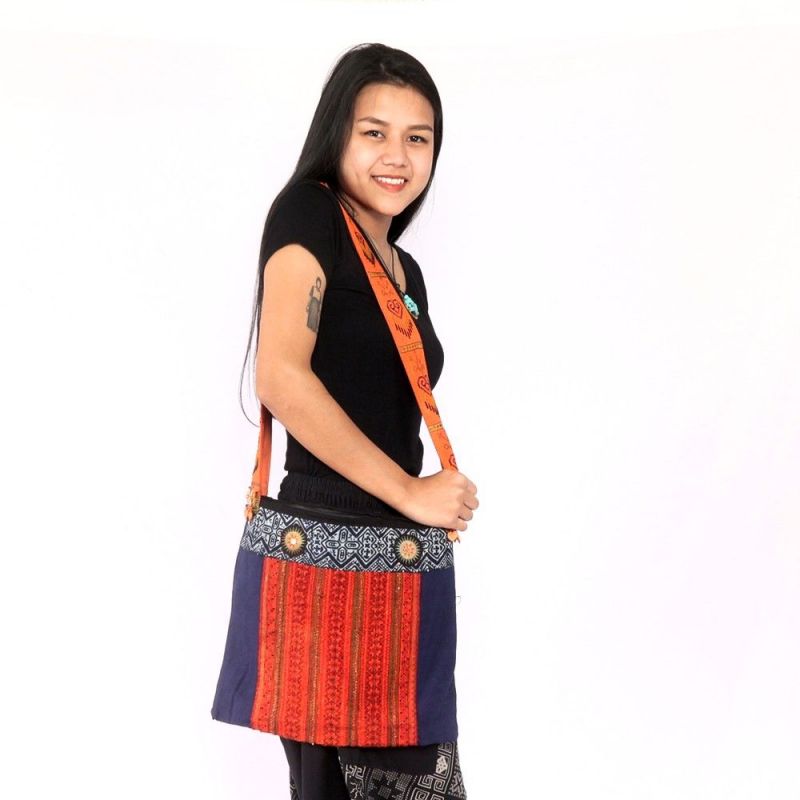 Bolsa de hombro bordada de Chiang Mai