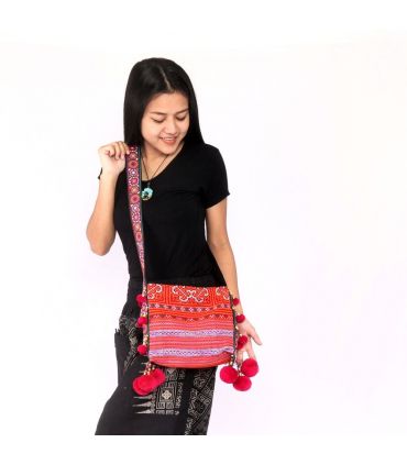 Shoulder bag embroidered from Chiang Mai