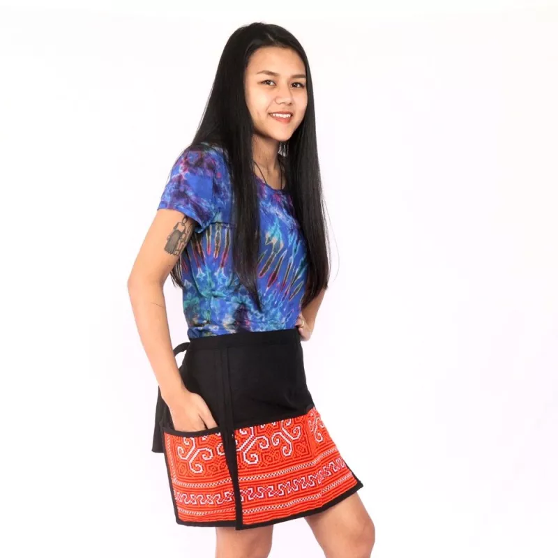 Jupe courte Hmong brodée à la main