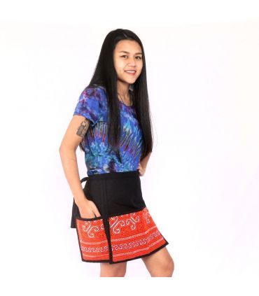 Short skirt Hmong embroidered by hand