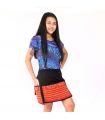 Kurzer Rock Hmong von Hand bestickt