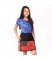 Kurzer Rock Hmong von Hand bestickt