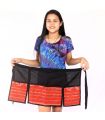 Kurzer Rock Hmong von Hand bestickt