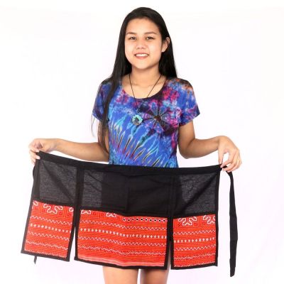 Kurzer Rock Hmong von Hand bestickt