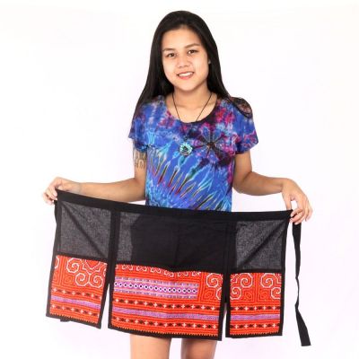 Kurzer Rock Hmong von Hand bestickt