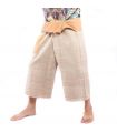 Thai fisherman pants hand woven - natural colors