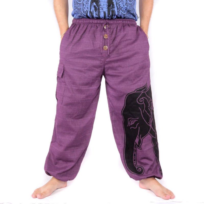 Pantalones de harén cabeza de elefante