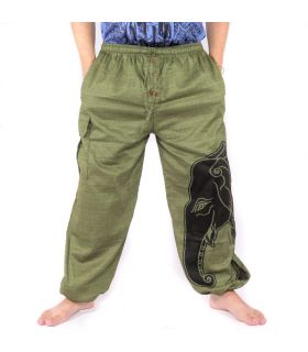 Harem pants jogger elephant head