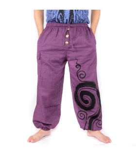 Pantalones de harén Jogger Diseño en espiral
