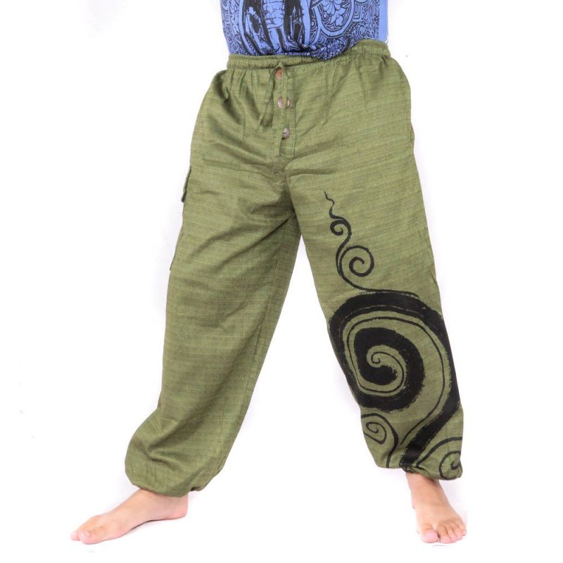 Harem pants Jogger Spiral Design