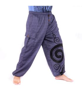Pantalones de harén Jogger Diseño en espiral