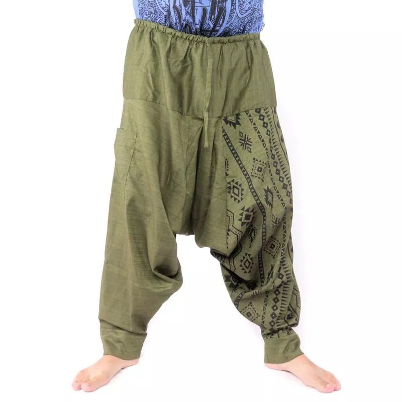 Harem pants Aztec pattern