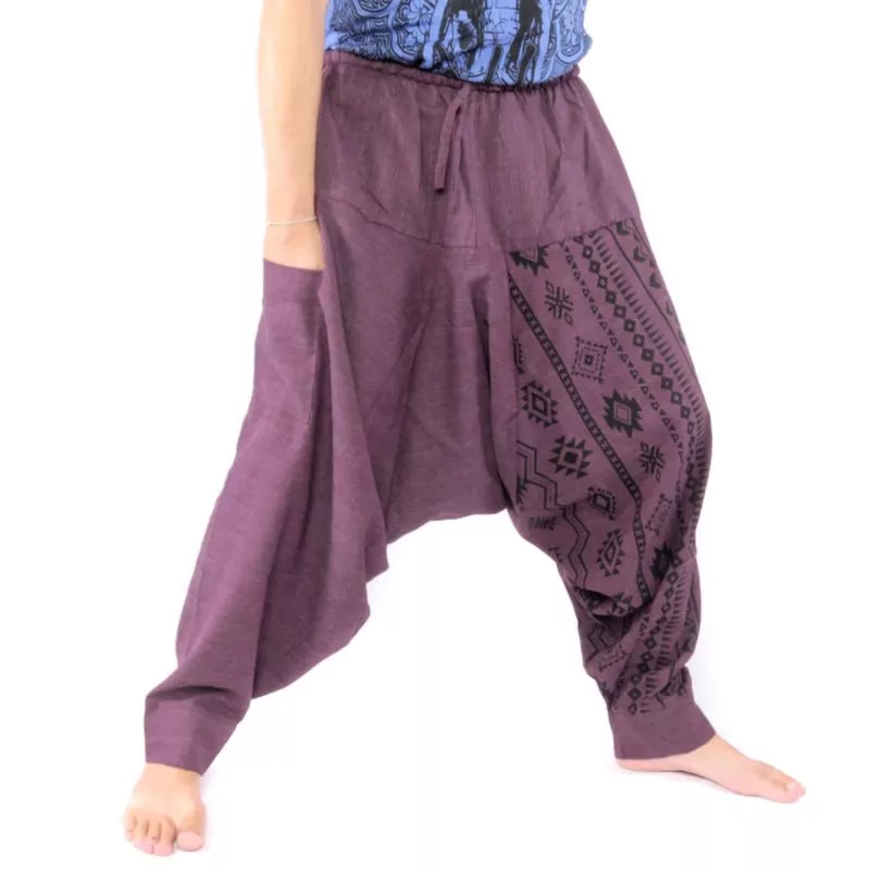 Sarouel à motif aztèque