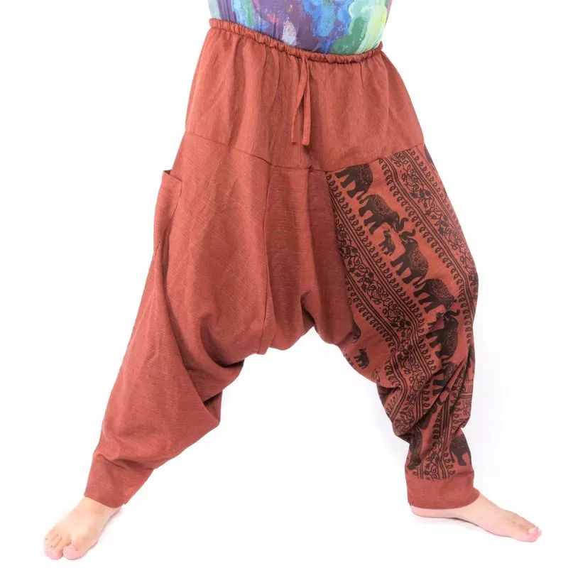 Harem pants elephant pattern