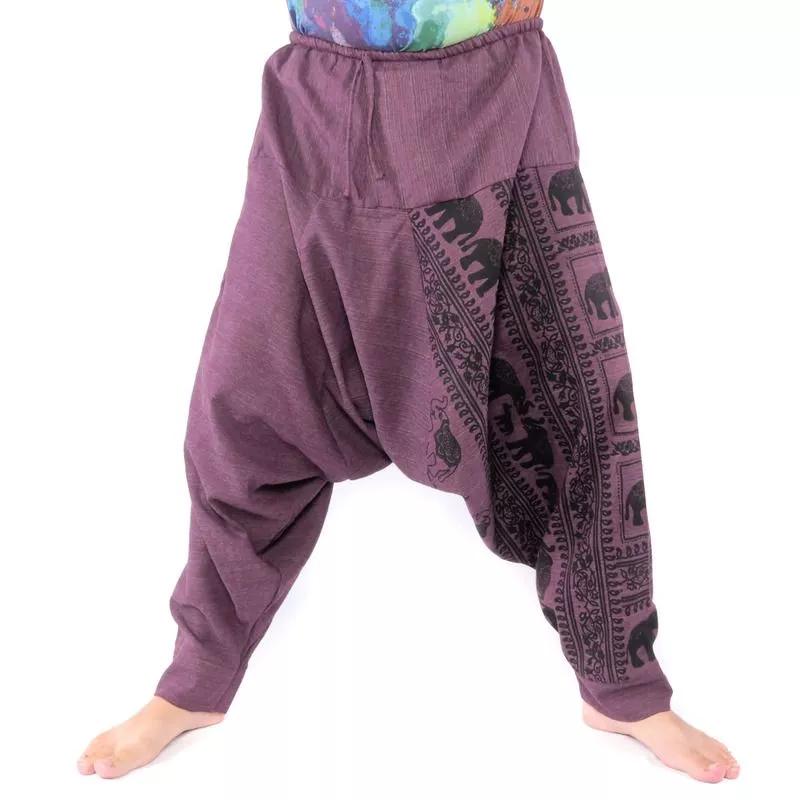 Sarouel motif éléphant