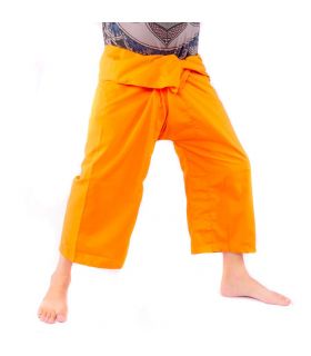 Pantalon de pêcheur thaïlandais en viscose - orange