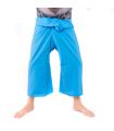 Thai fishing pants - blue viscose