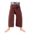 Pantalones de pesca tailandeses - marrón